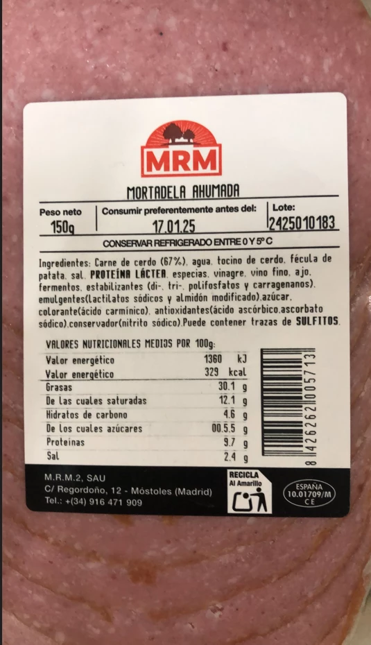 Alerta por listeria lacón, mortadela, jamón cocido y cabeza de cerdo son los productos afectados