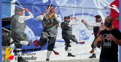 Jonatan Carranza Sojo realiza un gran mural en homenaje a los Negritos de San Blas