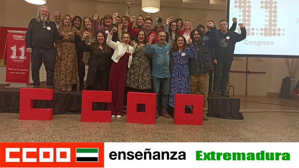 Tomás Rodríguez nuevo secretario general de la Federación de Enseñanza de CCOO en Extremadura