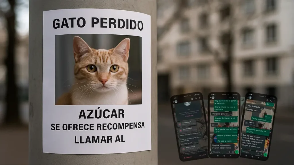 Estafan a la dueña de Azúcar el gato perdido en Cáceres