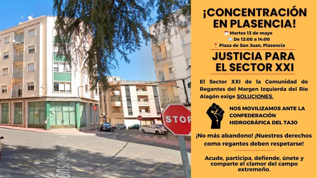 Concentración en Plasencia: Agricultores del Sector XXI Exigen Soluciones Urgentes