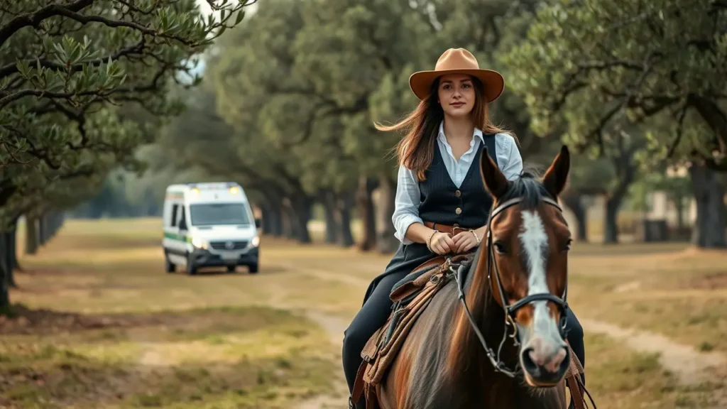 Una de Mujer de 32 años Grave Tras Caída de Caballo en Castilblanco