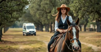 Una de Mujer de 32 años Grave Tras Caída de Caballo en Castilblanco