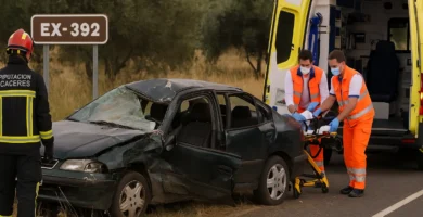 Tres heridos en un accidente en la EX-392 cerca de Jaraíz de la Vera