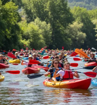 Aventura en el Alagón: 300 Palistas Celebran la Fiesta del Piragüismo en Coria