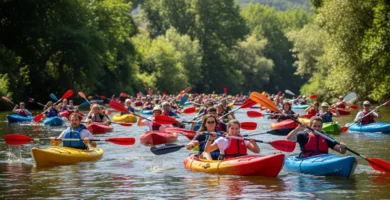 Aventura en el Alagón: 300 Palistas Celebran la Fiesta del Piragüismo en Coria