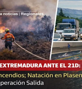 EL NORTE DE EXTREMADURA ANTE EL 21D: Ayudas por Incendios; Natación en Plasencia y Alerta en la Operación Salida