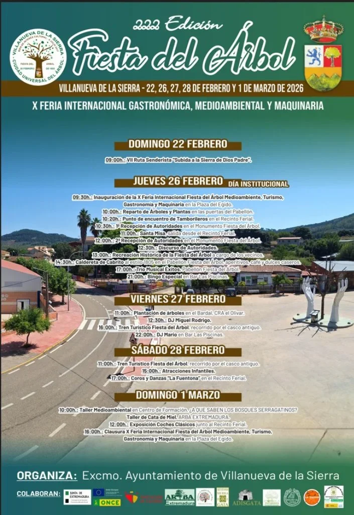 Fiesta del Árbol 2026 en Villanueva de la Sierra